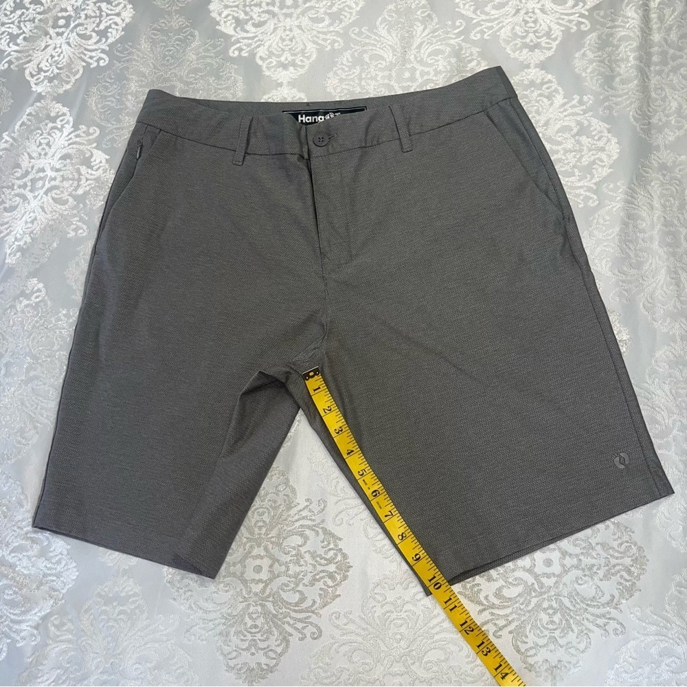 Hang Ten Mens Everyday Shorts Quick Dry 10” Inseam Grey Size 34 - Picture 6 of 7